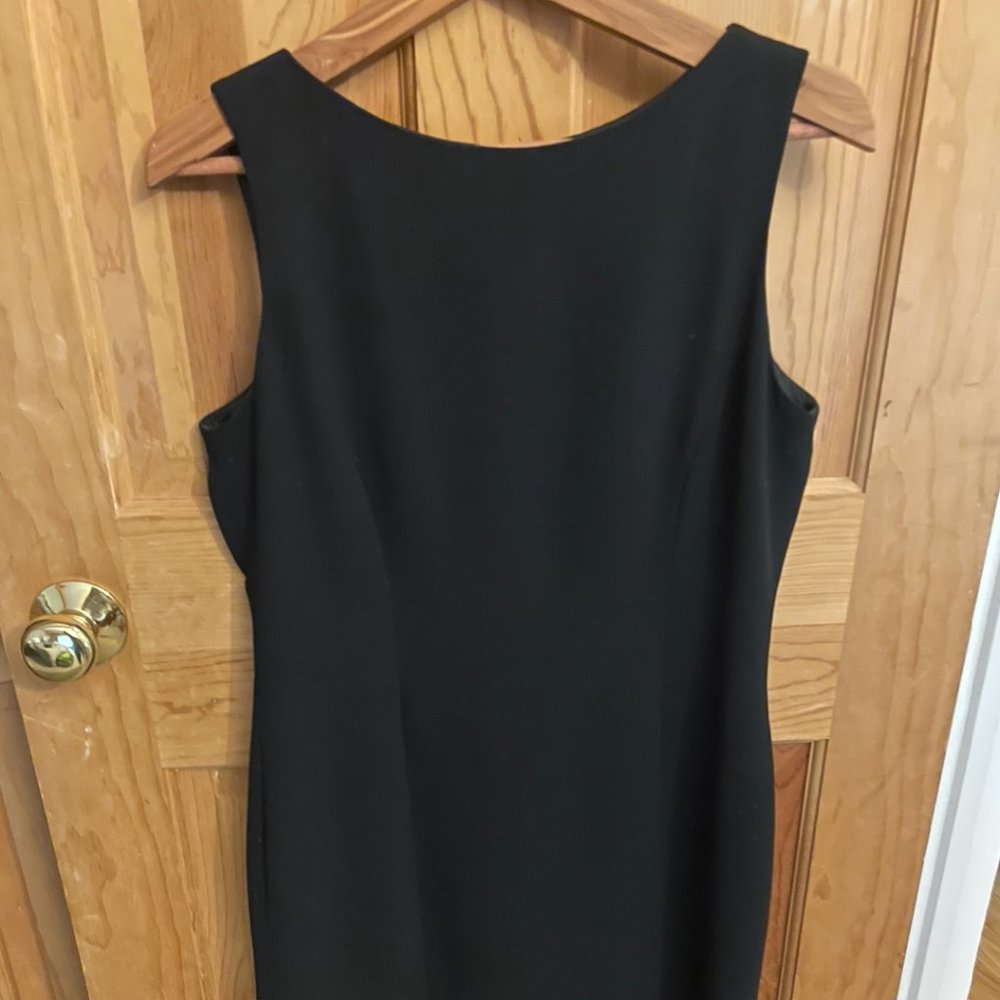YL by Yair Black Boat Neck Dress